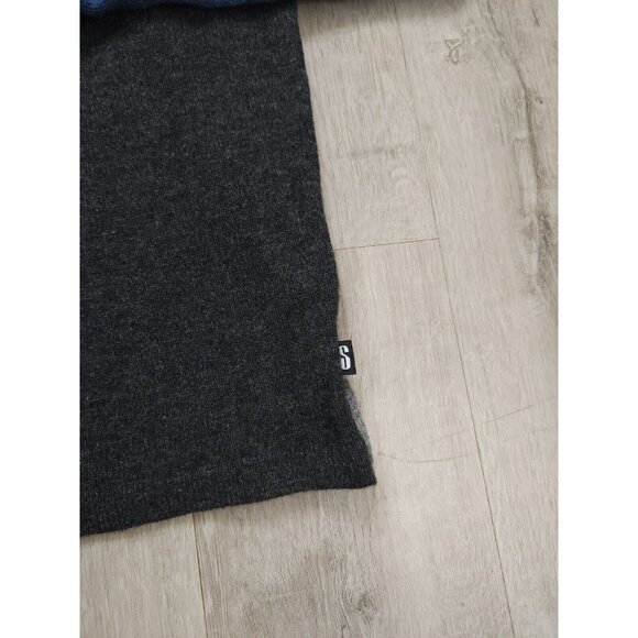 Stussy 100% Lambswool V Neck Long Sleeve‎ Sweater Colorblock Mens Medium - Picture 3 of 9